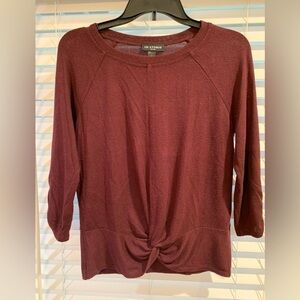 I.N. Studio Petite Medium Burgundy Sweater